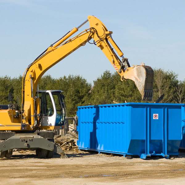 can i choose the location where the residential dumpster will be placed in Waterford CT